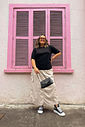 T-SHIRT ESTONADA LISA PRETA