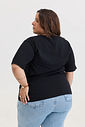 T-SHIRT ESTONADA LISA PRETA