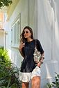 T-SHIRT ESTONADA LISA PRETA
