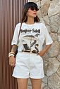 T-SHIRT OVERSIZED BONJOUR SOLEIL OFF WHITE T-SHIRT OVERSIZED BONJOUR SOLEIL OFF WHITE