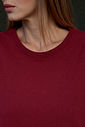 T-SHIRT ESTONADA LISA VINHO