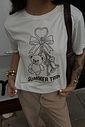 T-SHIRT ESTONADA CHAVEIRO SUMMER TRIP OFF WHITE
