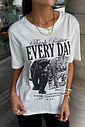 T-SHIRT ESTONADA POSITIVE EVERY DAY OFF WHITE T-SHIRT ESTONADA POSITIVE EVERY DAY OFF WHITE