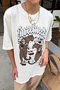 T-SHIRT OVERSIZED SWEETNESS CHERRY OFF WHITE