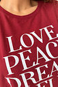 T-SHIRT ESTONADA LOVE AND FUN VINHO T-SHIRT ESTONADA LOVE AND FUN VINHO