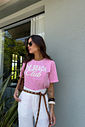 T-SHIRT ESTONADA THE BEACH CLUB ROSA CHICLETE T-SHIRT ESTONADA THE BEACH CLUB ROSA CHICLETE
