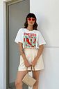 T-SHIRT ESTONADA CHILIES OFF WHITE T-SHIRT ESTONADA CHILIES OFF WHITE