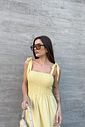 VESTIDO MIDI PATY AMARELO MANTEIGA