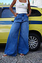 CALÇA JEANS SUPER PANTALONA CELINE AZUL