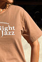 T-SHIRT ESTONADA NIGHT JAZZ MARROM T-SHIRT ESTONADA NIGHT JAZZ MARROM