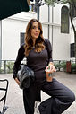 BLUSA MANGA LONGA COMFY MINIMAL PRETO