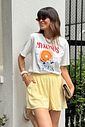 SHORTS ANA AMARELO MANTEIGA