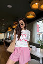 T-SHIRT ESTONADA DOLCE GELATO ESTAMPA VERMELHA OFF WHITE