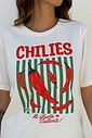 T-SHIRT ESTONADA CHILIES OFF WHITE T-SHIRT ESTONADA CHILIES OFF WHITE