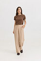 T-SHIRT ESTONADA LISA MARROM CAFÉ