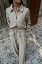 CALÇA PANTALONA RAQUEL BEGE
