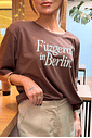 T-SHIRT ESTONADA FITZGERALD IN BERLIN MARROM CHOCOLATE T-SHIRT ESTONADA FITZGERALD IN BERLIN MARROM CHOCOLATE