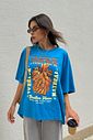 T-SHIRT OVERSIZED TROPICAL BANANA AZUL T-SHIRT OVERSIZED TROPICAL BANANA AZUL