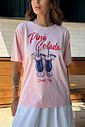 T-SHIRT ESTONADA PINA COLADA ROSA CANDY