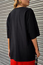 T-SHIRT OVERSIZED ESTONADA HEART REBEL PRETA T-SHIRT OVERSIZED ESTONADA HEART REBEL PRETA