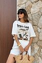 T-SHIRT OVERSIZED BONJOUR SOLEIL OFF WHITE T-SHIRT OVERSIZED BONJOUR SOLEIL OFF WHITE