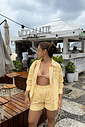 Conjunto Francesca Short Amarelo Manteiga