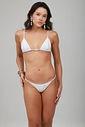 Top Sol Branco Luminous + Calcinha Dupla Branco Luminous