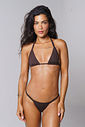 Biquini de Fita Café - top fita + calcinha fita