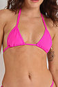 top de Fita Rosa Choque Liso