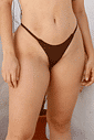 Calcinha Dupla Café