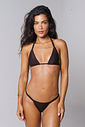 Biquini de Fita Café Pérola - top fita + calcinha fita