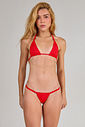 Biquini de Fita Vermelho - top fita + calcinha fita