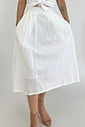 SAIA MIDI OFF WHITE LUREX PAMELA PRETTY GIRL