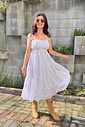VESTIDO BRANCO MIDI VICTORIA PRETTY GIRL
