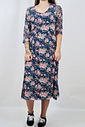 VESTIDO MIDI FLORAL TULE POLLYANNA PRETTY GIRL VESTIDO MIDI FLORAL TULE POLLYANNA PRETTY GIRL