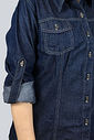 CAMISETE FEMININO JEANS BLUE