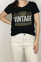 T-shirt Preta Vintage