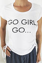 Cropped Go Girl, Go Franzido