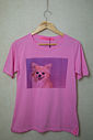 T-Shirt Feminina Algodão Chihuahua Rosa T-Shirt Feminina Algodão Chihuahua Rosa