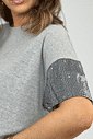 Cropped Oversized Algodão Paetê Chloe Cropped Oversized Algodão Paetê Chloe
