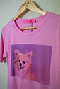 T-Shirt Feminina Algodão Chihuahua Rosa T-Shirt Feminina Algodão Chihuahua Rosa