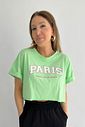 Cropped Oversized Algodão Paris Verde Cropped Oversized Algodão Paris Verde