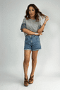 Cropped Oversized Algodão Paetê Chloe Cropped Oversized Algodão Paetê Chloe