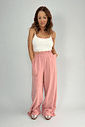 Calça Moletom Wide Leg Feminina Rosa Jana Calça Moletom Wide Leg Feminina Rosa Jana