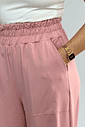 Calça Moletom Wide Leg Feminina Rosa Jana Calça Moletom Wide Leg Feminina Rosa Jana