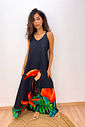VESTIDO FLUITY - TUCANO FLOR LARANJA