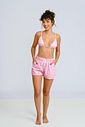 XADREZ ROSA - BERMUDA FEMININA