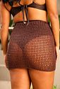 SAIA CROCHÊ CURTA - MARROM