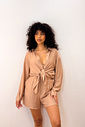 KIT IBIZA CHEMISE + SHORT - BEGE