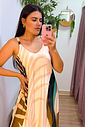 VESTIDO FLUITY - FOLHA NUDE